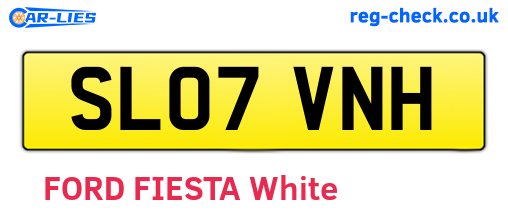 SL07VNH are the vehicle registration plates.