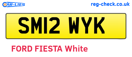 SM12WYK are the vehicle registration plates.