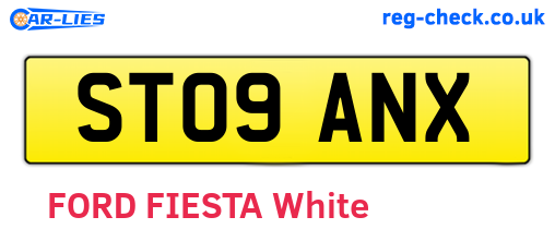 ST09ANX are the vehicle registration plates.