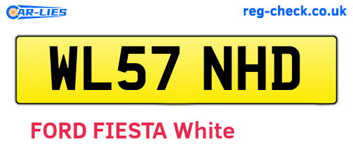 WL57NHD are the vehicle registration plates.