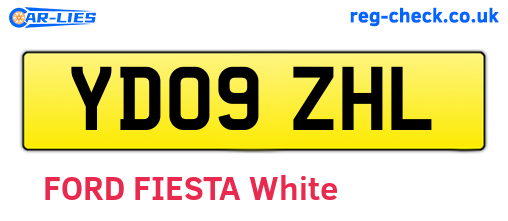 YD09ZHL are the vehicle registration plates.