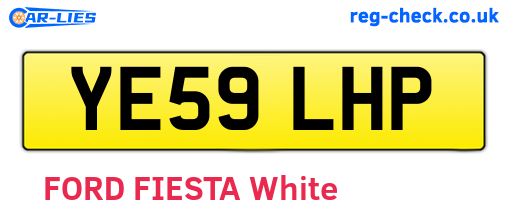 YE59LHP are the vehicle registration plates.
