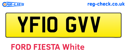 YF10GVV are the vehicle registration plates.