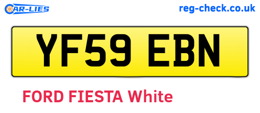 YF59EBN are the vehicle registration plates.