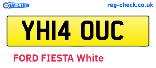 YH14OUC are the vehicle registration plates.