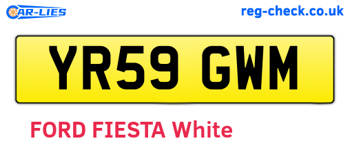 YR59GWM are the vehicle registration plates.