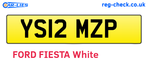 YS12MZP are the vehicle registration plates.