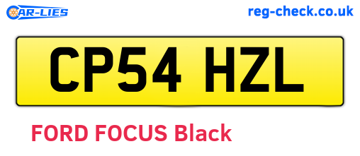CP54HZL are the vehicle registration plates.