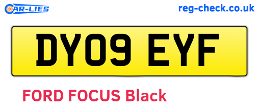 DY09EYF are the vehicle registration plates.