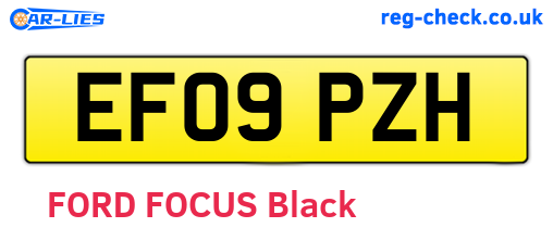 EF09PZH are the vehicle registration plates.