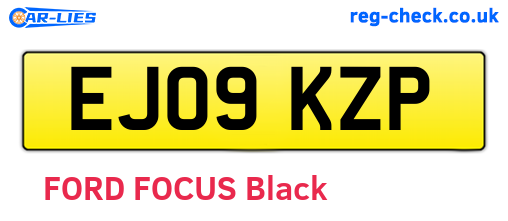 EJ09KZP are the vehicle registration plates.