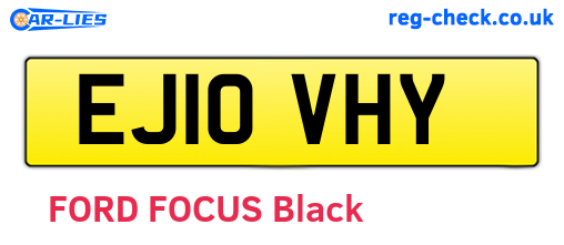 EJ10VHY are the vehicle registration plates.