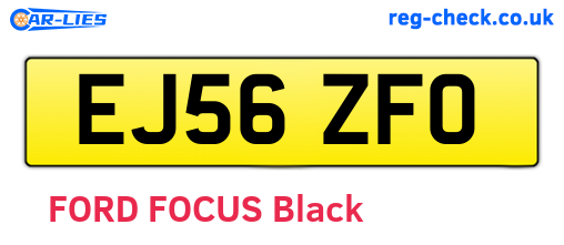 EJ56ZFO are the vehicle registration plates.
