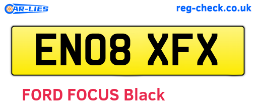 EN08XFX are the vehicle registration plates.