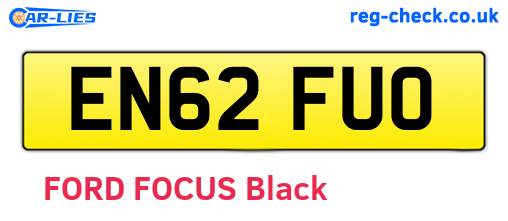 EN62FUO are the vehicle registration plates.