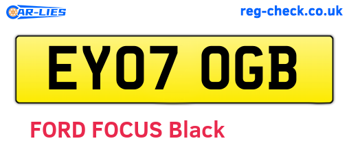 EY07OGB are the vehicle registration plates.