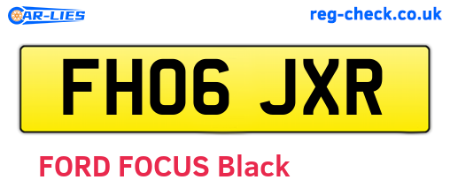 FH06JXR are the vehicle registration plates.