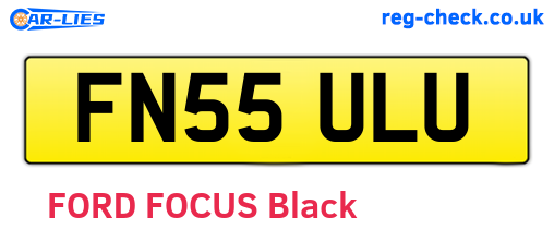 FN55ULU are the vehicle registration plates.