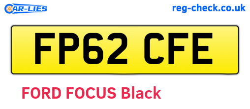FP62CFE are the vehicle registration plates.