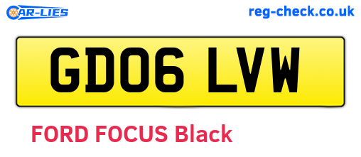 GD06LVW are the vehicle registration plates.