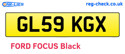 GL59KGX are the vehicle registration plates.