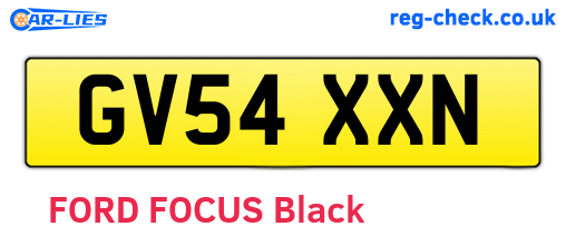 GV54XXN are the vehicle registration plates.