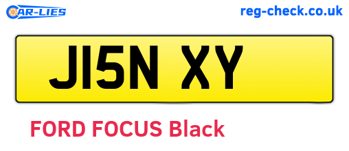 J15NXY are the vehicle registration plates.