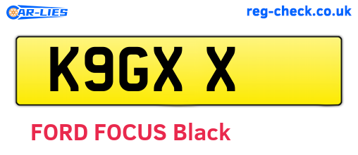 K9GXX are the vehicle registration plates.