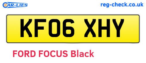 KF06XHY are the vehicle registration plates.