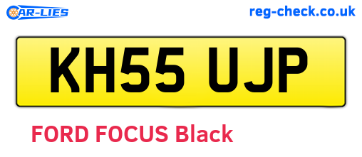 KH55UJP are the vehicle registration plates.