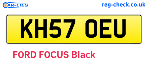 KH57OEU are the vehicle registration plates.