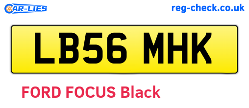 LB56MHK are the vehicle registration plates.