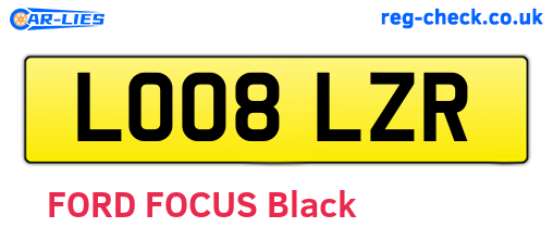 LO08LZR are the vehicle registration plates.