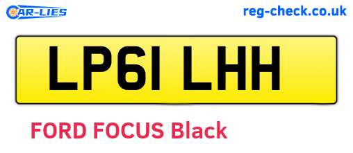 LP61LHH are the vehicle registration plates.