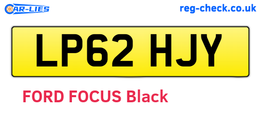 LP62HJY are the vehicle registration plates.