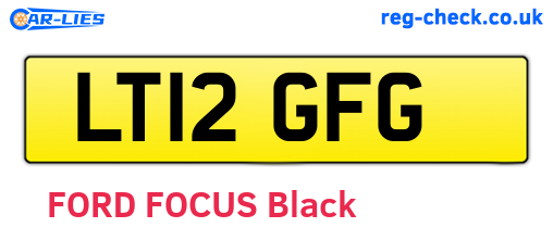 LT12GFG are the vehicle registration plates.