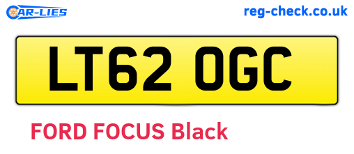 LT62OGC are the vehicle registration plates.