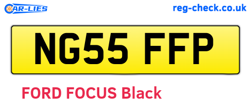 NG55FFP are the vehicle registration plates.