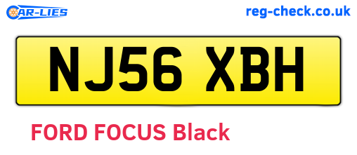 NJ56XBH are the vehicle registration plates.