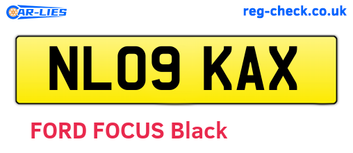 NL09KAX are the vehicle registration plates.