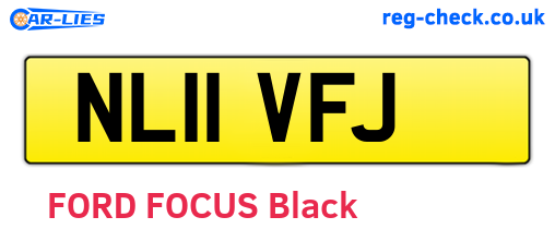 NL11VFJ are the vehicle registration plates.