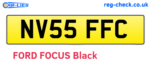 NV55FFC are the vehicle registration plates.