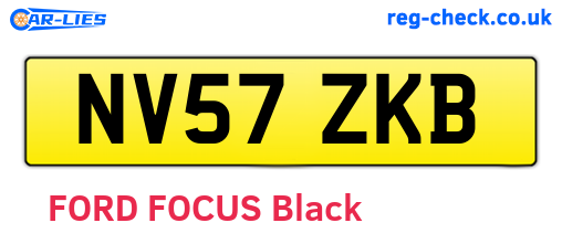 NV57ZKB are the vehicle registration plates.