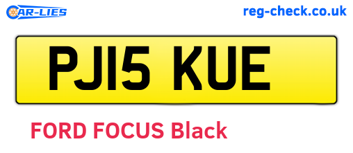 PJ15KUE are the vehicle registration plates.