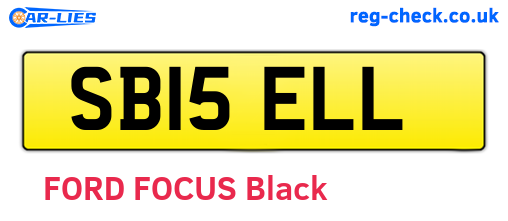 SB15ELL are the vehicle registration plates.