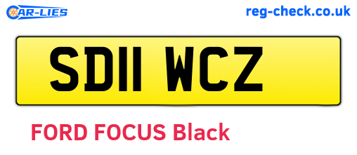 SD11WCZ are the vehicle registration plates.