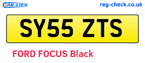 SY55ZTS are the vehicle registration plates.