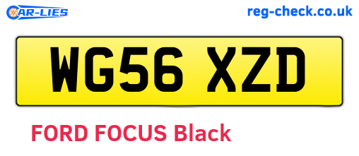 WG56XZD are the vehicle registration plates.