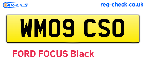 WM09CSO are the vehicle registration plates.