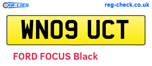 WN09UCT are the vehicle registration plates.